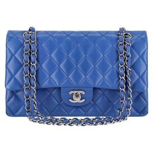 Chanel Diamond Quilted Lambskin Medium Timeless Double Flap Bag